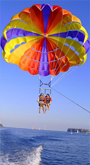 Parasailing, also known as parascending is a recreational kiting activity